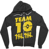 team 10  gold Zipper Hoodie