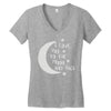 i love you to the moon and back babygrow Women's V-Neck T-Shirt