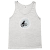 Dinosaur Riding A Bike To The Moon Tank Top