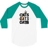 cats cats cats 3/4 Sleeve Shirt