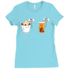 my gut my choice Ladies Fitted T-Shirt