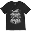 Real Kings Are Born On September 20 V-Neck Tee