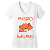 zero fox given Women's V-Neck T-Shirt