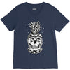 skull pineapple V-Neck Tee