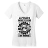 Capricorn Hated By Many Wanted By Plenty Women's V-Neck T-Shirt