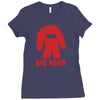 big foot Ladies Fitted T-Shirt