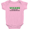 Vegans We're Not Crazy We're Just From The Future Baby Bodysuit