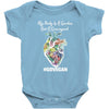 my body is a garden, not a graveyard black Baby Bodysuit
