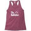 the rodfather   mens funny fishing Racerback Tank