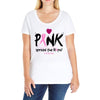 pink spread the hope Ladies Curvy T-Shirt