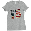 team 10 american flag Ladies Fitted T-Shirt