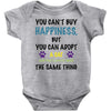 you can't buy happiness, but you can adopt a cat and that's pretty muc Baby Bodysuit