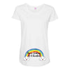 You're Looking At A Rainbow Maternity Scoop Neck T-shirt