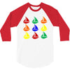 color ful 3/4 Sleeve Shirt