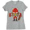 march of the monsters day 31 Ladies Fitted T-Shirt