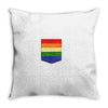LGBT Pocket Rainbow Colors Throw Pillow