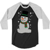 christmas snowman 3/4 Sleeve Shirt