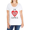 IM LOVE GAMES Ladies Curvy T-Shirt