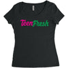 TEEN FRESH Women's Triblend Scoop T-shirt