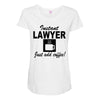 instant lawyer just add coffee Maternity Scoop Neck T-shirt
