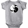 yin yang cat Baby Onesie