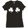 shamrock boobs Ladies Fitted T-Shirt