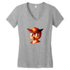 brid funny logo Women's V-Neck T-Shirt