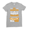 My Daughter Super Awesome Dad Ladies Fitted T-Shirt