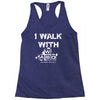 i walk with wasd Racerback Tank