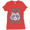 CHECK MEOWT CAT Ladies Fitted T-Shirt