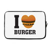 i love burger Laptop sleeve