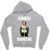 omg santa will ferrell Zipper Hoodie