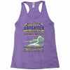 mess with my daughter and from a place Racerback Tank