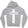 sinner christian god bible new Zipper Hoodie