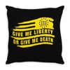 flag give me liberty stars right patriotic 1776 molon labe Throw Pillow