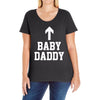 baby daddy funny new Ladies Curvy T-Shirt