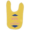 the man   the legend funny Baby Bibs