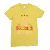 legends are born in october Ladies Fitted T-Shirt