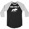 ugly moose funny animal present tee new 3/4 Sleeve Shirt