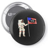 Astronaut Celebrating Independence  Day at 1776 Pin-back button