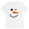 snowman face V-Neck Tee