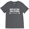 must be this tall to ride (2) V-Neck Tee
