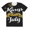 kings are born in july All Over Women's T-shirt