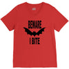 beware i bite V-Neck Tee