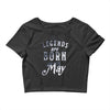 legends are born in may funny Crop Top