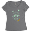 light off Women's Triblend Scoop T-shirt