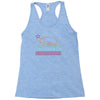 neon sign california republic flag bear Racerback Tank