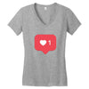 TAP LIKE Women's V-Neck T-Shirt
