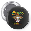 cinco de mayo badass skull Pin-back button