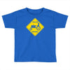 tractor crossing farmer's road warning sign Toddler T-shirt
